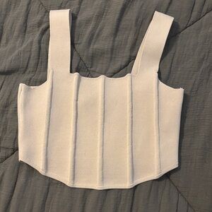 Cream Corset Style Top